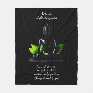 Buddha Quote 3 fleece blanket