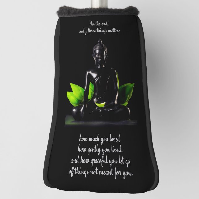 Buddha Quote 3 putter cover (Rotate 90)