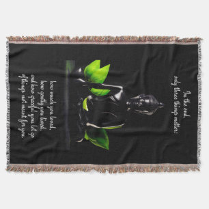 Buddha Quote 3 throw blanket