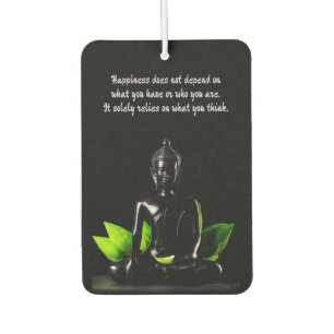 Buddha Quote 4 air freshner Car Air Freshener