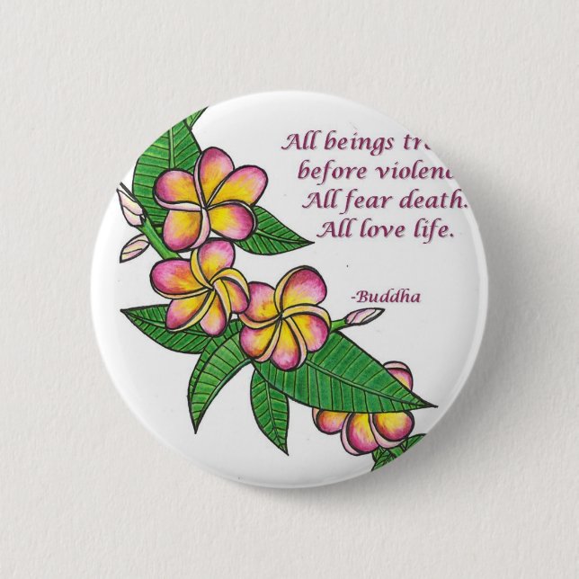 Buddha Quote 6 Cm Round Badge (Front)