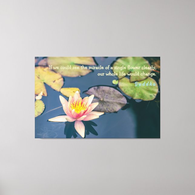 Buddha Quote Canvas Print (Front)