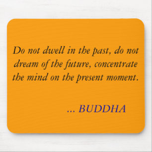 BUDDHA QUOTE -Do not dwell in the past Mouse Mat