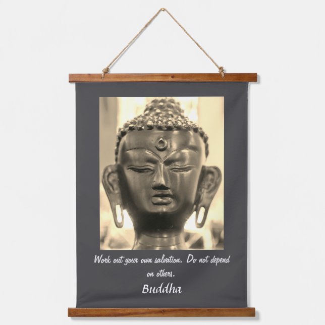Buddha Quote Hanging Tapestry (Front)