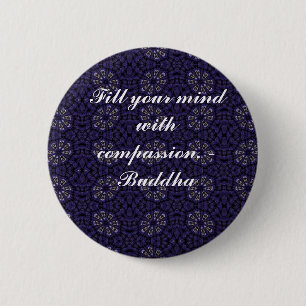 Buddha quote inspire motivational 6 cm round badge