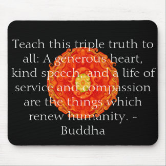 Buddha quote inspire motivational mouse mat