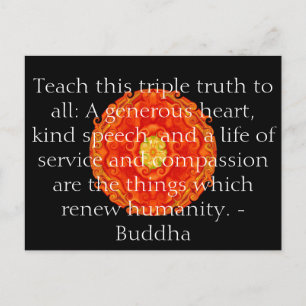 Buddha quote inspire motivational postcard