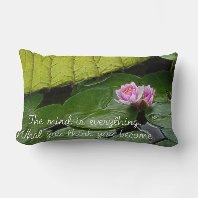 Buddha Quote Lumbar Cushion (Front)