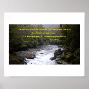 Buddha Quote on Persistance Poster