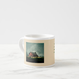 Buddha Quote: Seeing change lessens suffering Espresso Cup