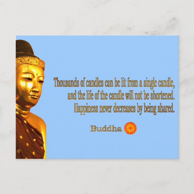 Buddha Quote - The way is not in the sky ... Postcard (Front)