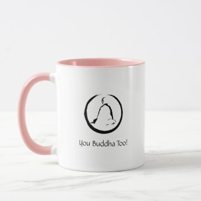 Buddha Quote Yoga Meditation Coffee Mug (Left)