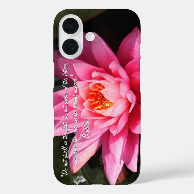 Buddha Quotes, Lotus Flower, Buddha Case-Mate iPhone Case (Back)