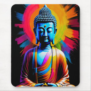 Buddha - Rays of Tranquil Mouse Mat