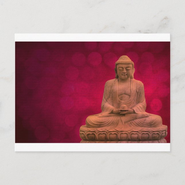 buddha red postcard (Front)