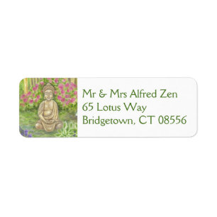 Buddha return address label