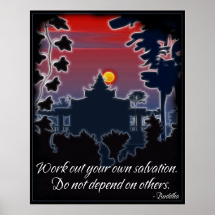 Buddha Salvation Quote Poster