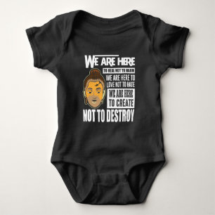 Buddha Saying Freedom Buddhist Peace Baby Bodysuit