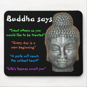 Buddha says mouse mat