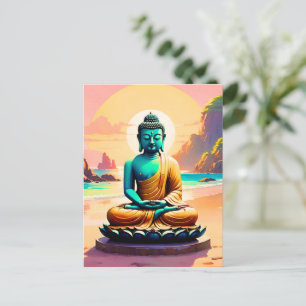 Buddha - Serene Shores of Enlightenment  Holiday Postcard