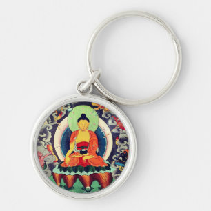 Buddha Shakyamuni painting, Himalayas - Nepal Key Ring
