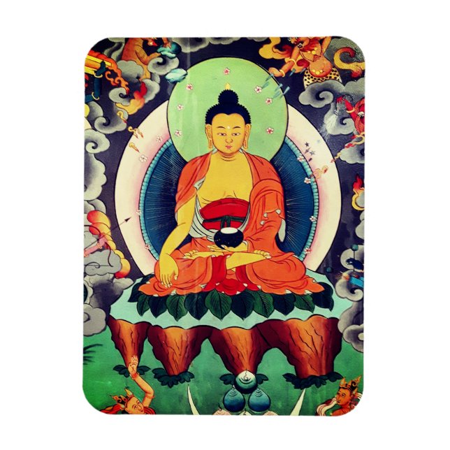 Buddha Shakyamuni painting, Himalayas - Nepal Magnet (Vertical)
