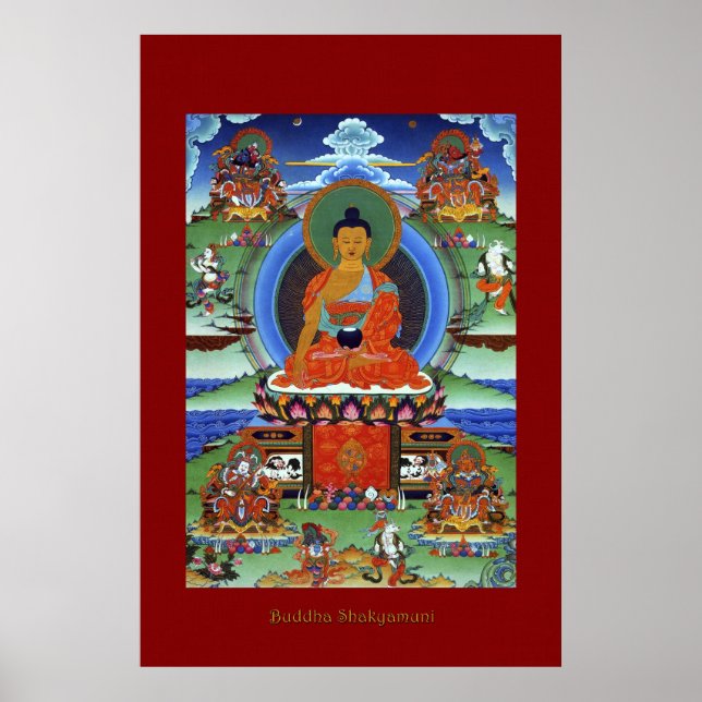 Buddha Shakyamuni Religious Art Poster Series (Front)