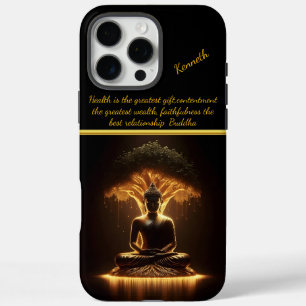 Buddha shines beneath sacred tree  iPhone 16 pro max case