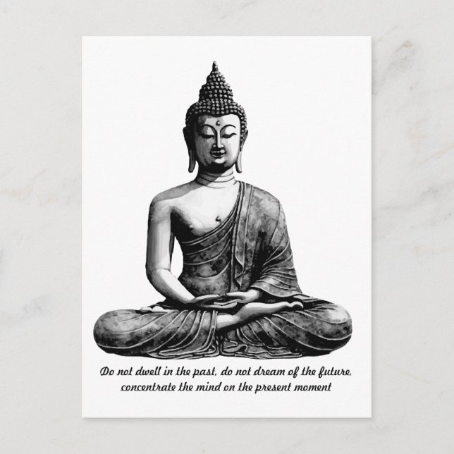 Buddha Shirt personalised quote gift for her Postcard (Front)