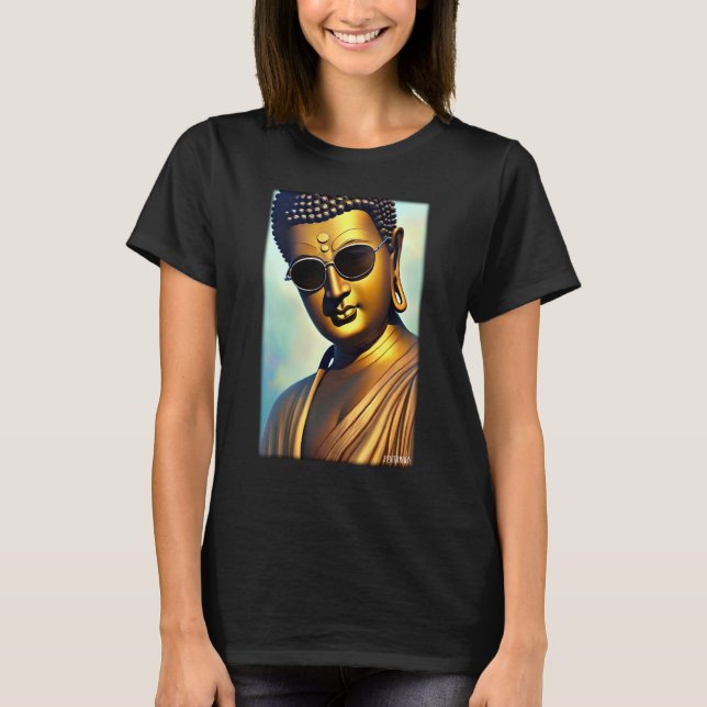 Buddha Siddhartha Gautama Sunglasses Religion Indi T-Shirt (Front)