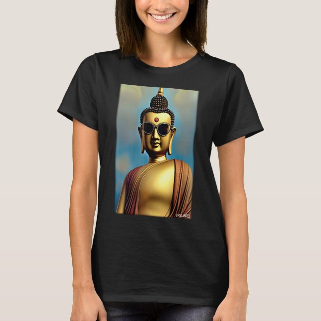 Buddha Siddhartha Gautama Sunglasses Religion Indi T-Shirt (Front)