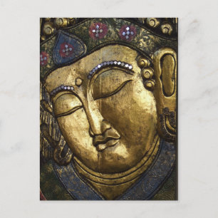 Buddha Sleeping Meditating Praying Eyes Closed Postcard