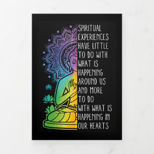 Buddha Spiritual Experiences Tri-Fold Holiday Card