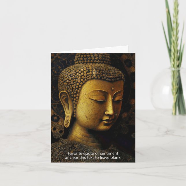 Buddha, Spiritual Meditation Card (Front)