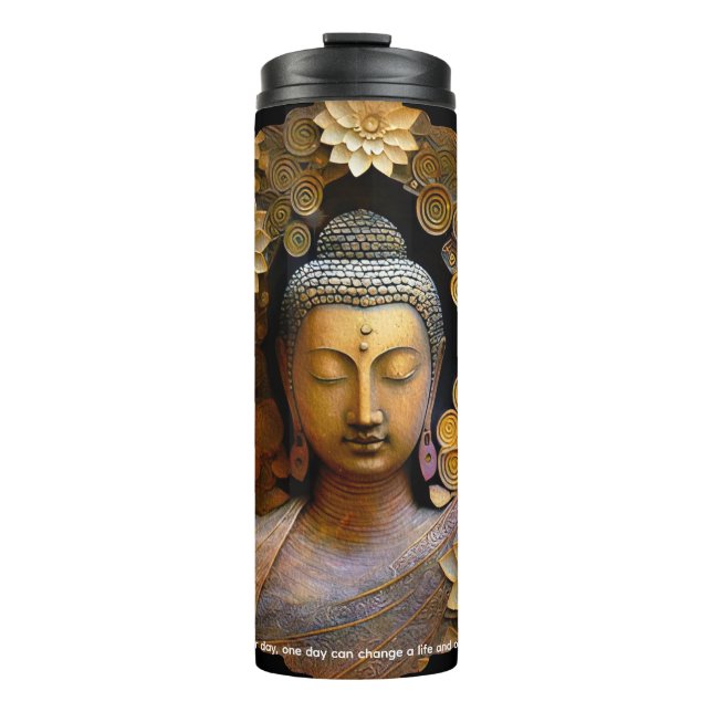 Buddha, Spiritual Meditation Thermal Tumbler (Front)