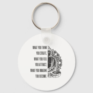 Buddha Spiritual Saying Mandala Buddhism Yoga Gift Key Ring