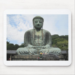 Buddha Statue Buddhism Mouse Mat