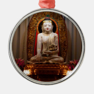 Buddha Statue  Lotus position Tibetan Metal Tree Decoration