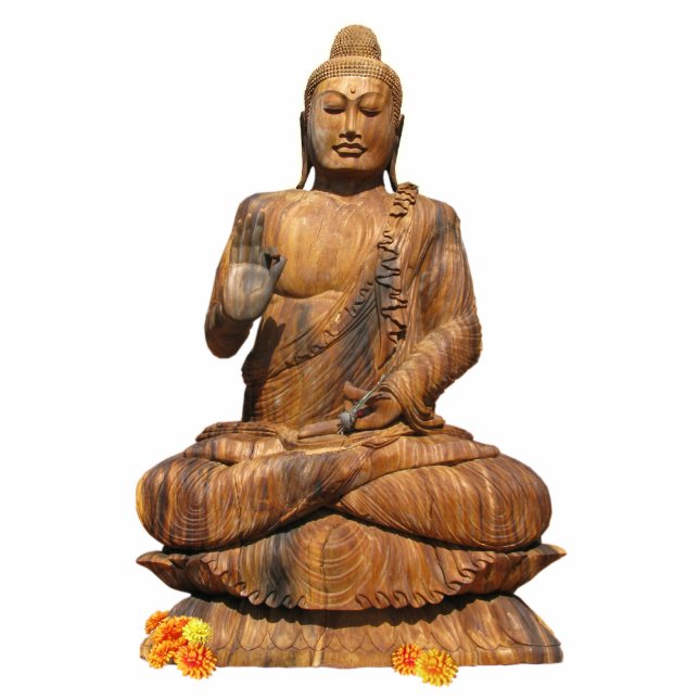 Buddha statue standing photo sculpture (Front)