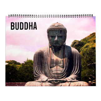 buddha statues 2026 large calendar