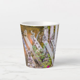 Buddha statues at Senko-ji temple Latte Mug