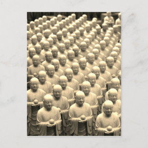 buddha statues postcard