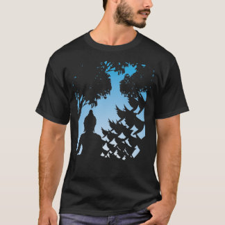 Buddha Sunrise Silhouette T-Shirt