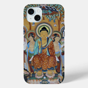 Buddha surrounded by bodhisattva iPhone 15 mini case