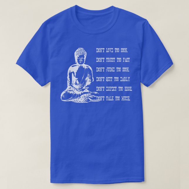 Buddha Teaching And Science Inspiration Motivation T-Shirt (Design Front)