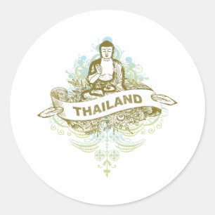 Buddha Thailand Classic Round Sticker