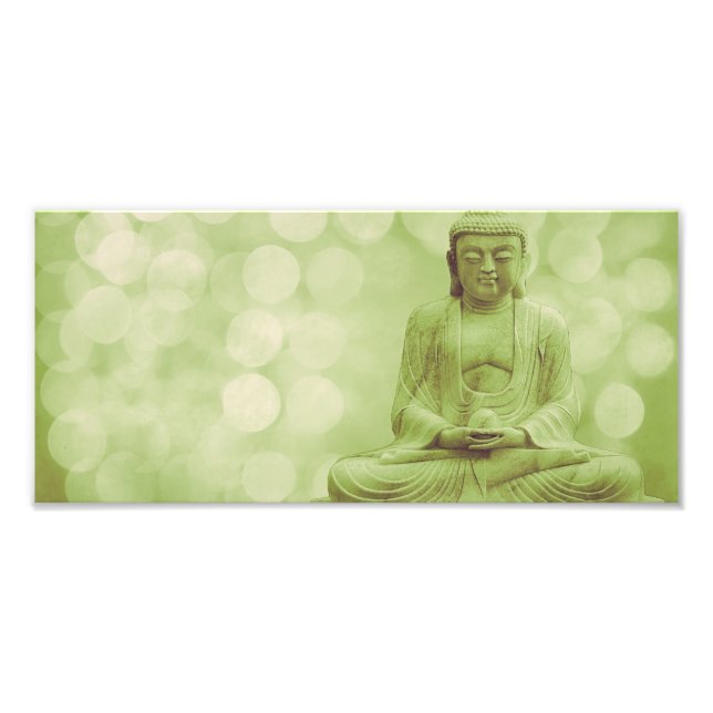 buddha the light (light green) photo print (Front)