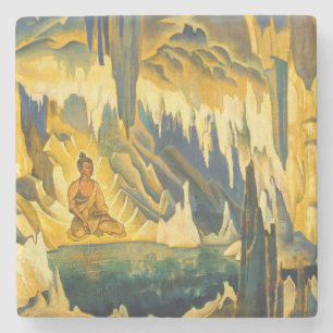 Buddha the Winner (Buddhist Art) (by Roerich) Stone Coaster