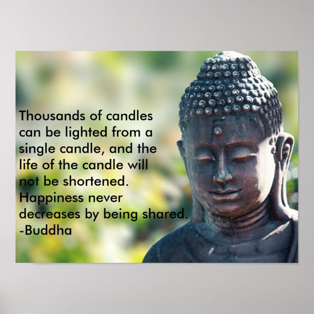 Buddha "Thousands of candles" Poster (Front)