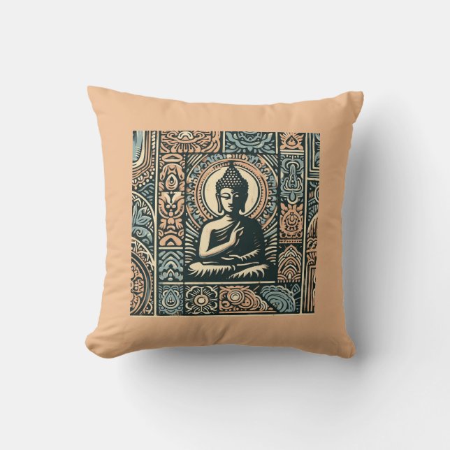 buddha throw pilow cushion (Front)